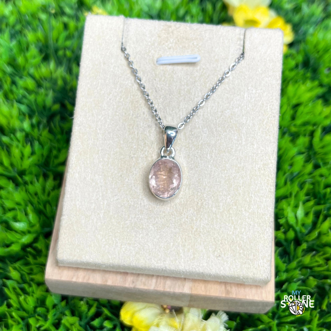 Pendentif Morganite Facetté #2