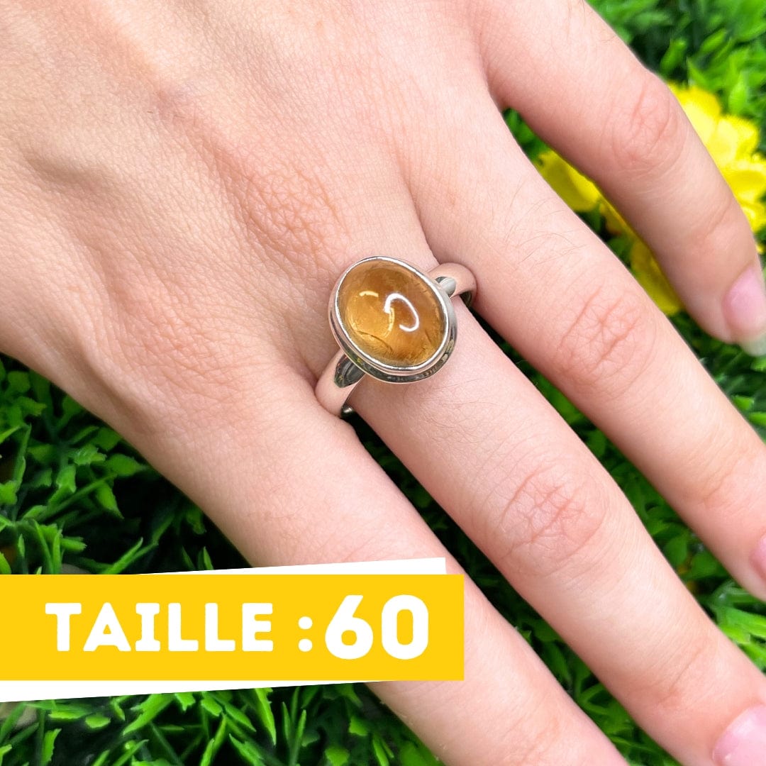 Bague Argent Citrine #19