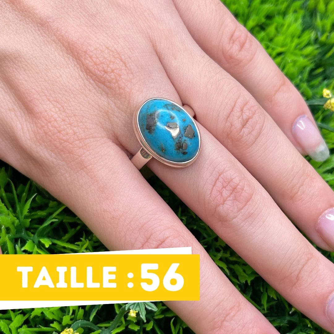 Bague Argent Turquoise Perse #31