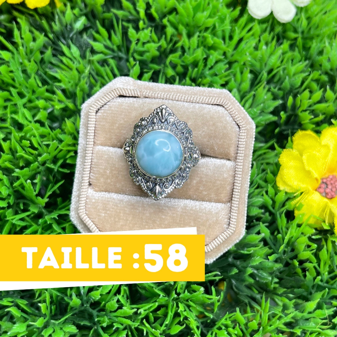 Bague Argent 925 Larimar #44