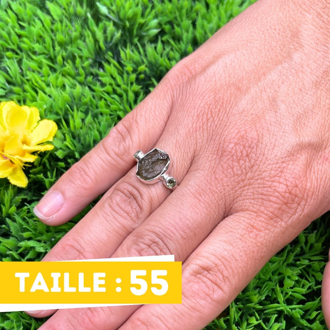 Bague Argent Moldavite #4