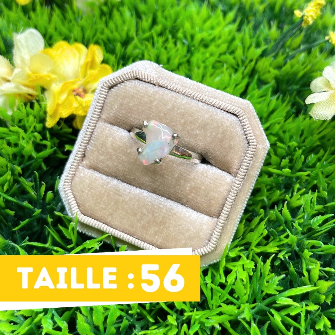 Bague Argent Opale d'Ethiopie #30