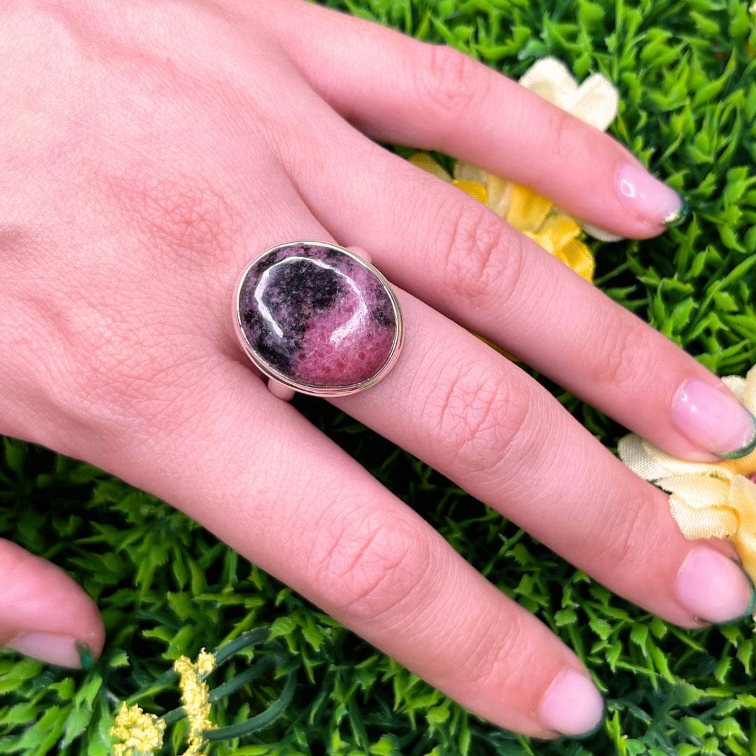 Bague Argent Rhodonite Australienne #12