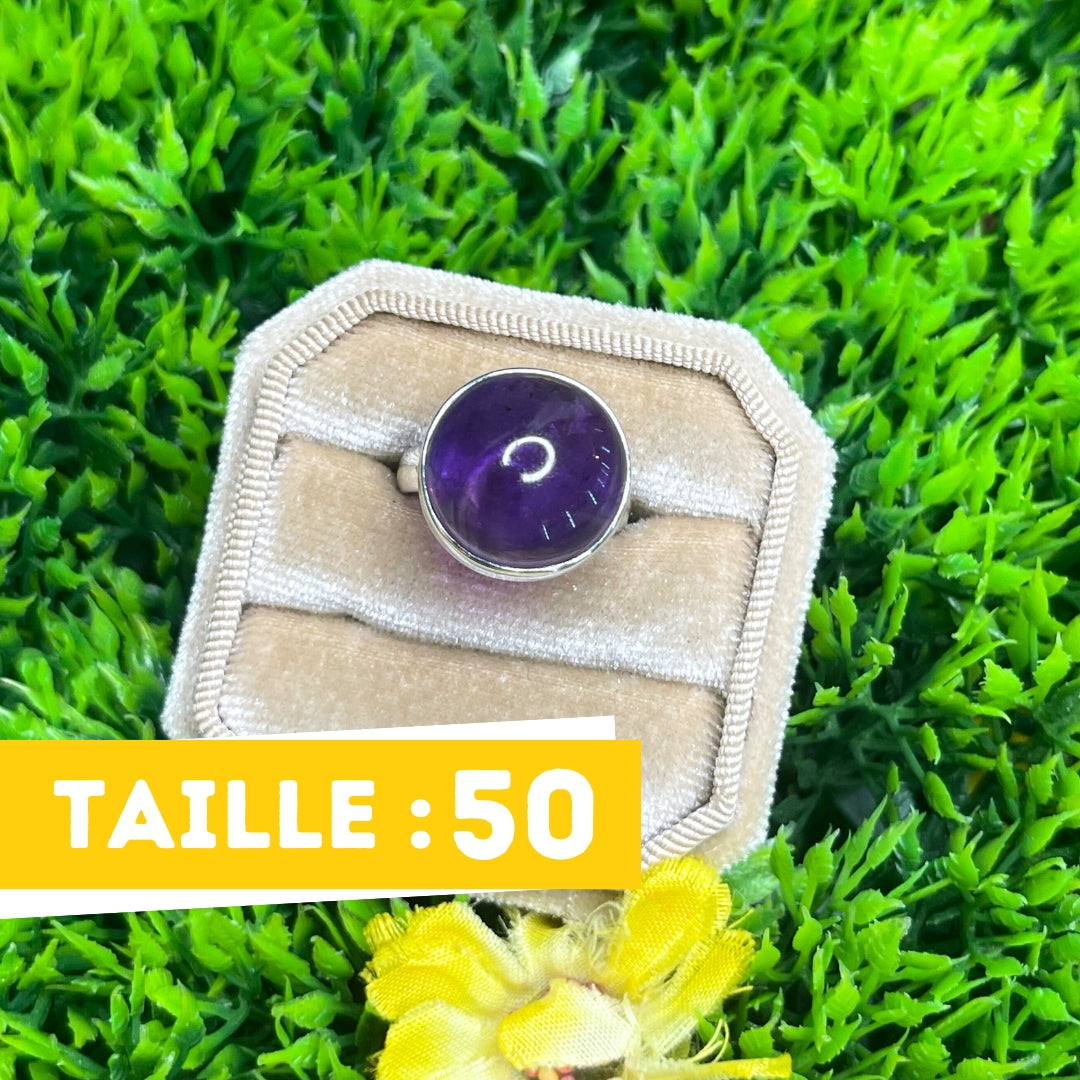 Bague Argent 925 Améthyste #77