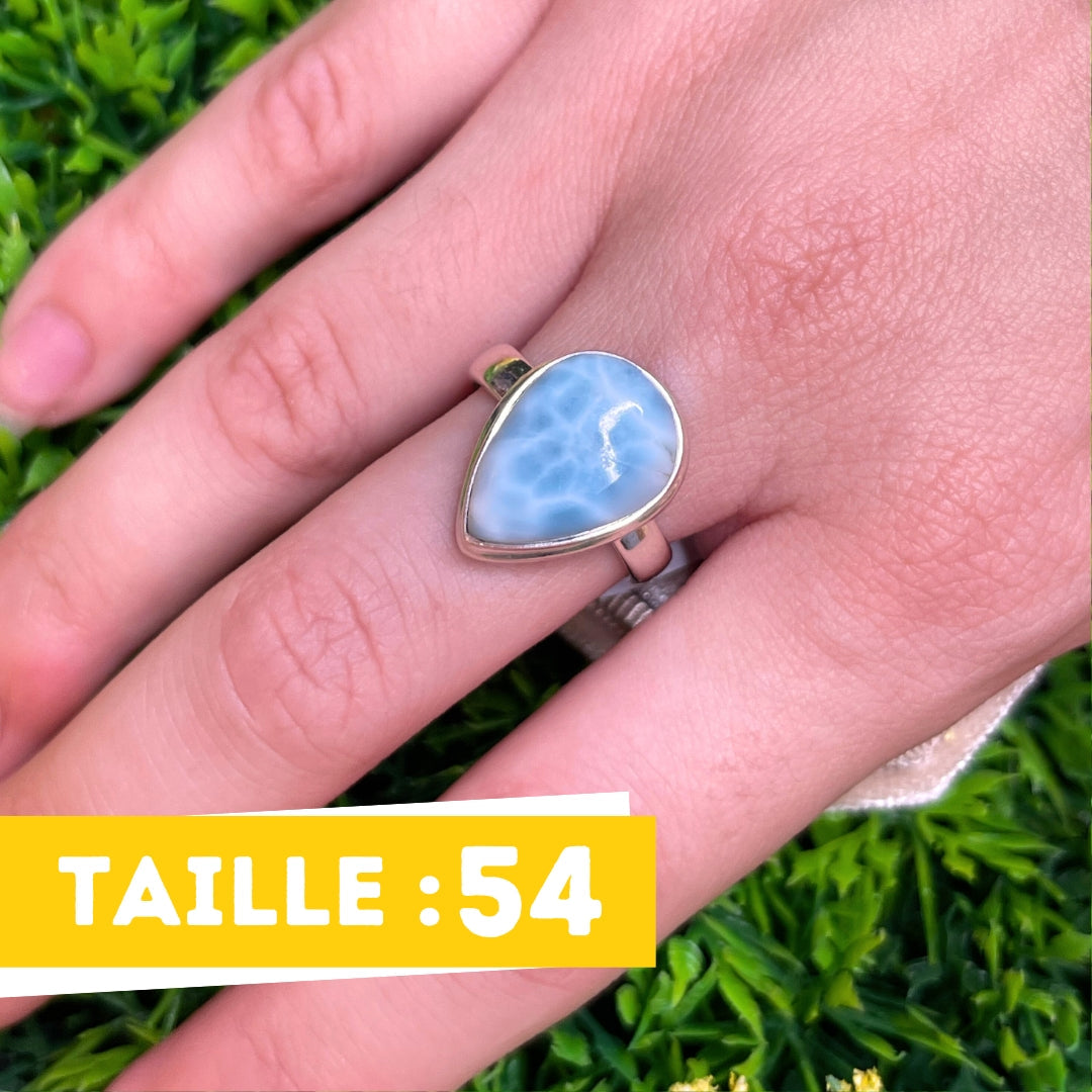 Bague Argent Larimar #74