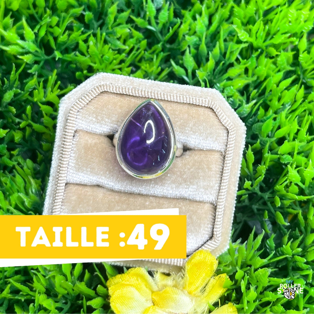 Bague Argent 925 Améthyste #60