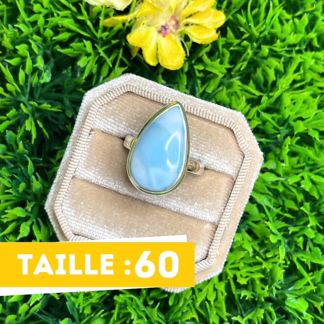 Bague Argent Larimar #96