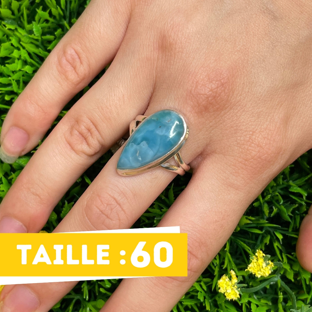 Bague Argent Larimar #55