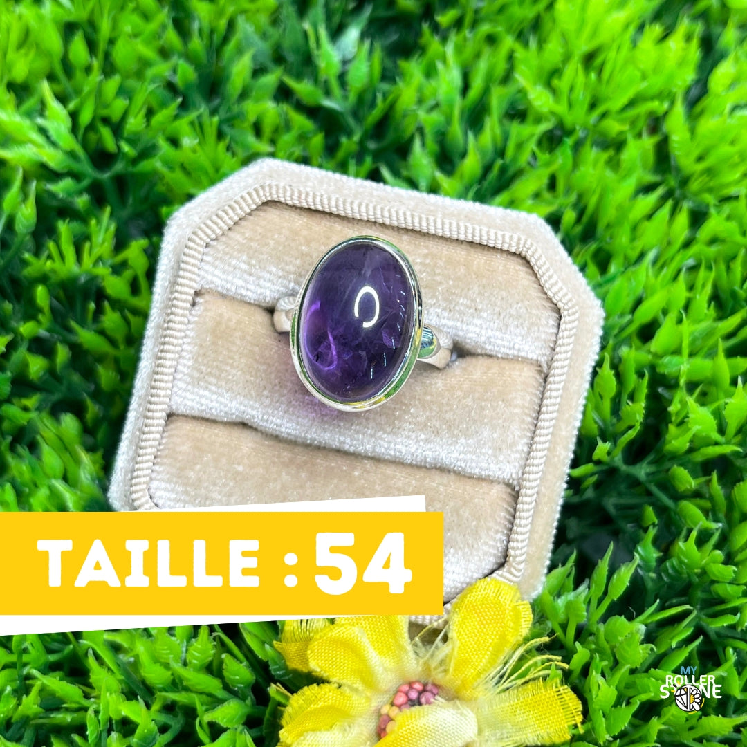 Bague Argent 925 Améthyste #103