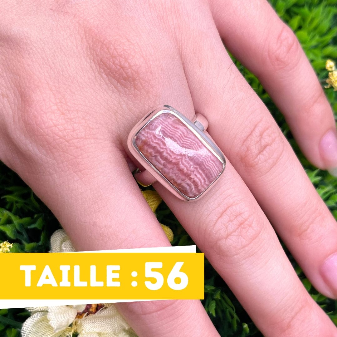 Bague Argent Rhodochrosite #30