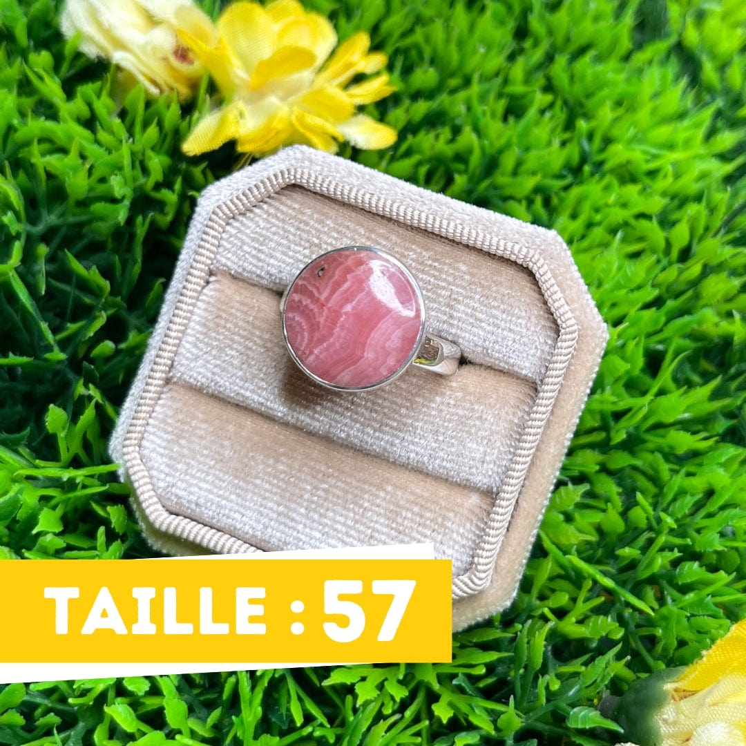 Bague Argent Rhodochrosite #8