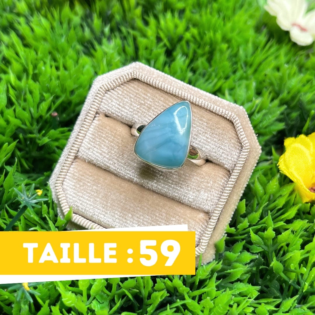 Bague Argent Larimar #35