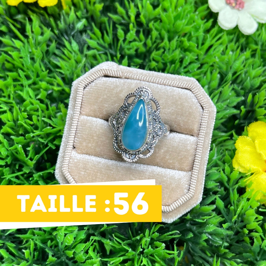 Bague Argent 925 Larimar #40