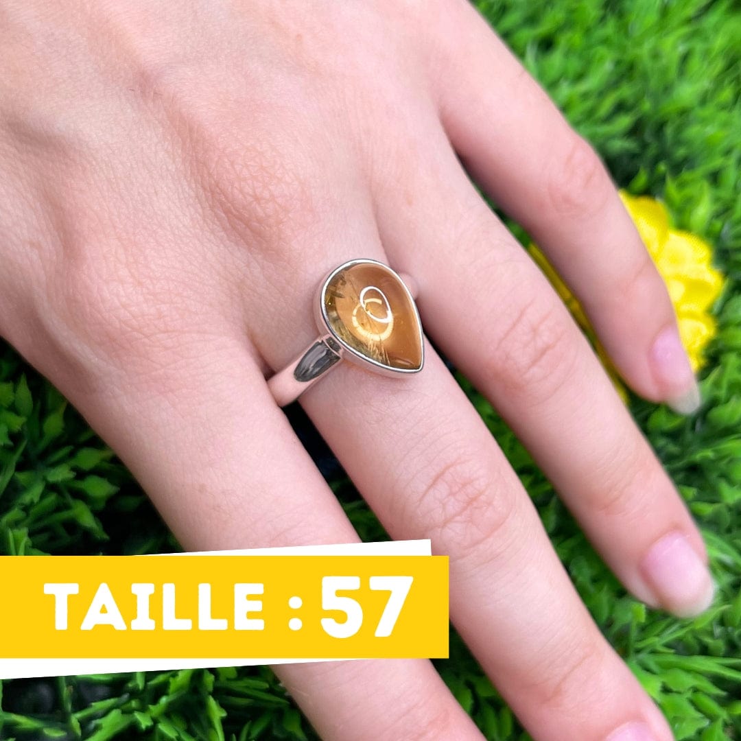 Bague Argent Citrine #7