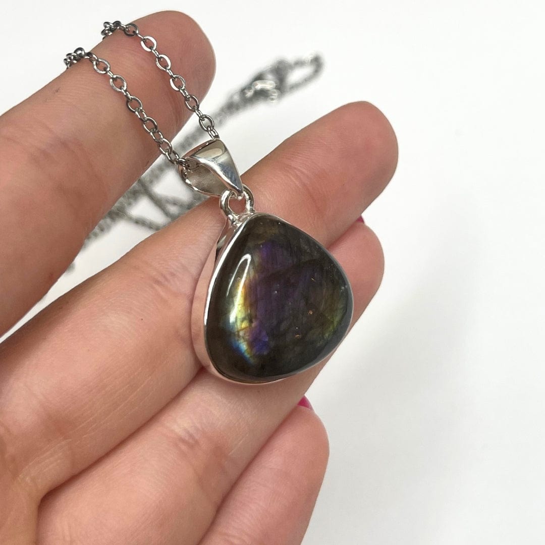 Pendentif Labradorite Purple Fire #7