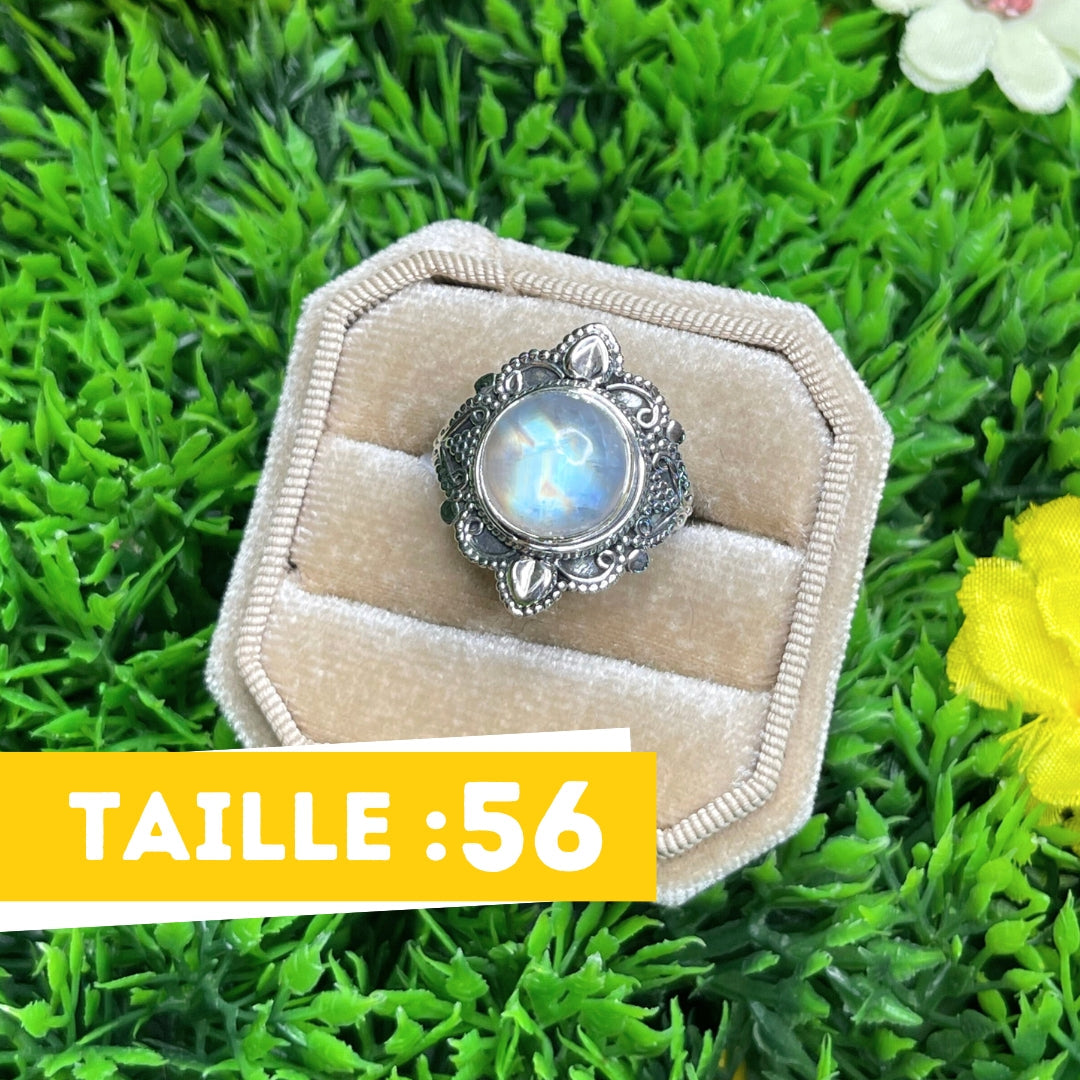 Bague Argent 925 Pierre de Lune #15