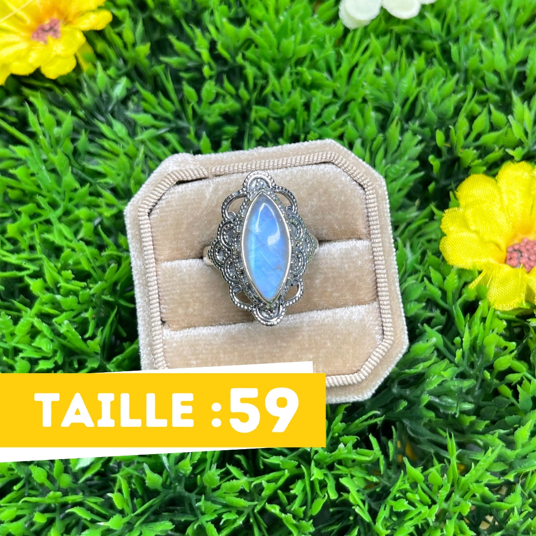 Bague Argent 925 Pierre de Lune #39