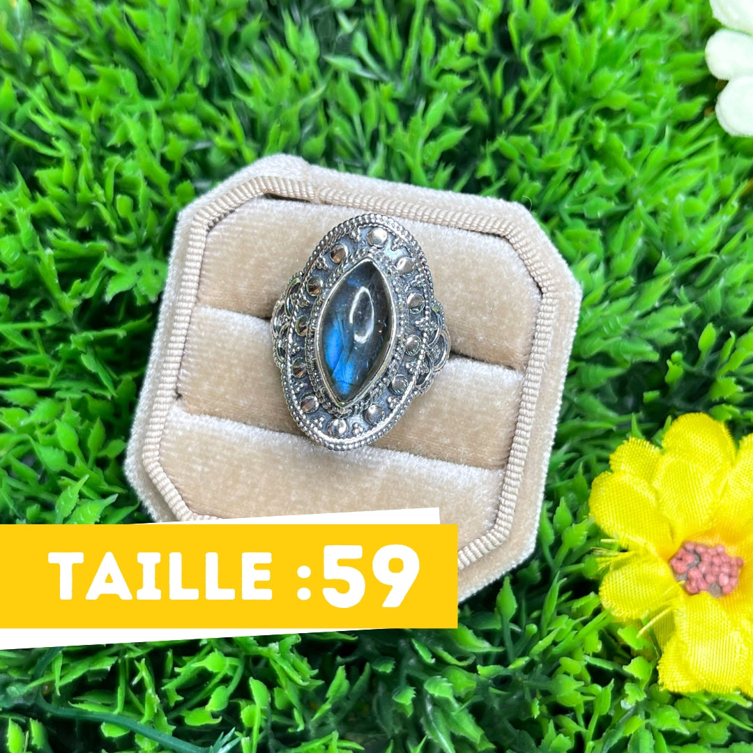 Bague Labradorite Bluefire Argent 925 #32