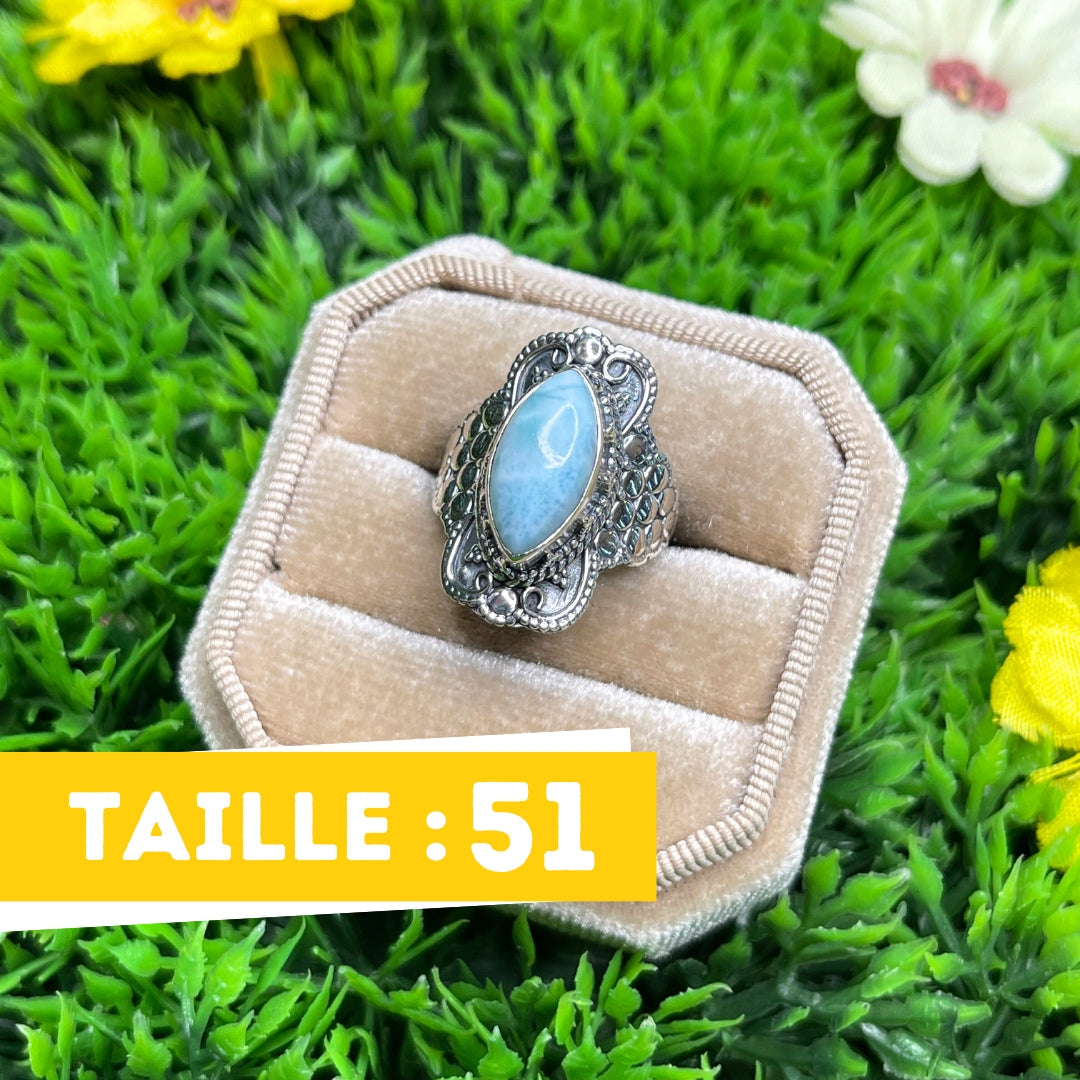 Bague Argent 925 Larimar #17