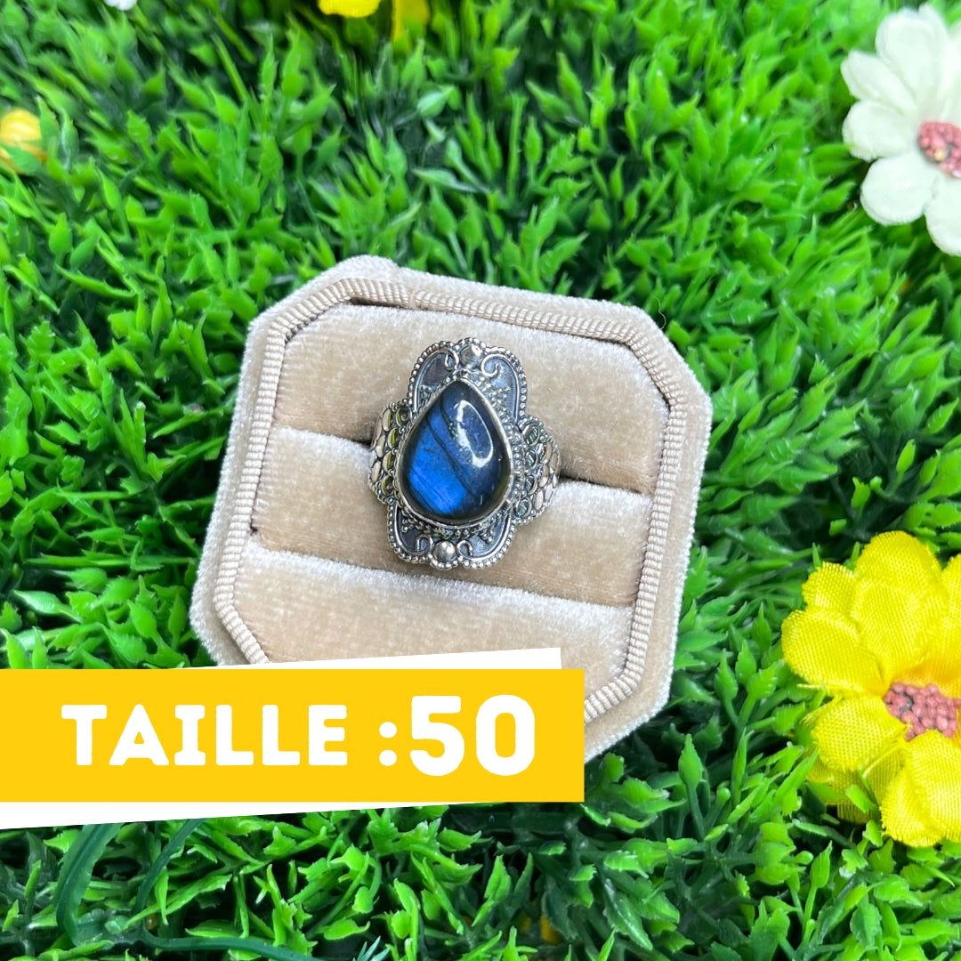 Bague Labradorite Bluefire Argent 925 #36