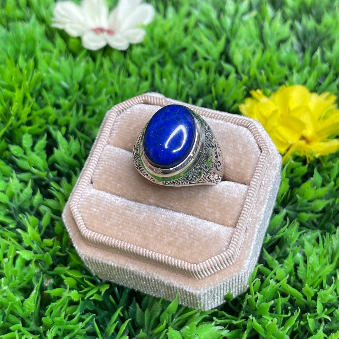 Chevalière Argent Lapis Lazuli Astral