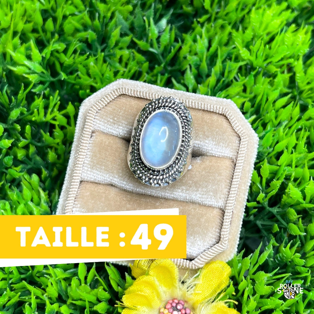 Bague Argent 925 Pierre de Lune #350