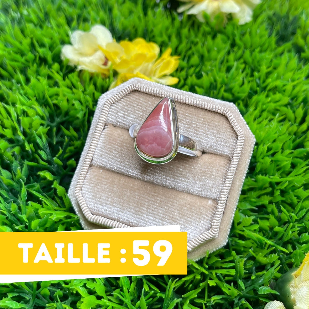 Bague Argent Rhodochrosite #27