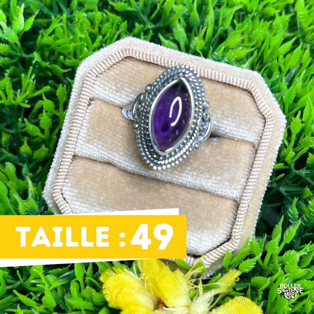 Bague Argent 925 Améthyste #155