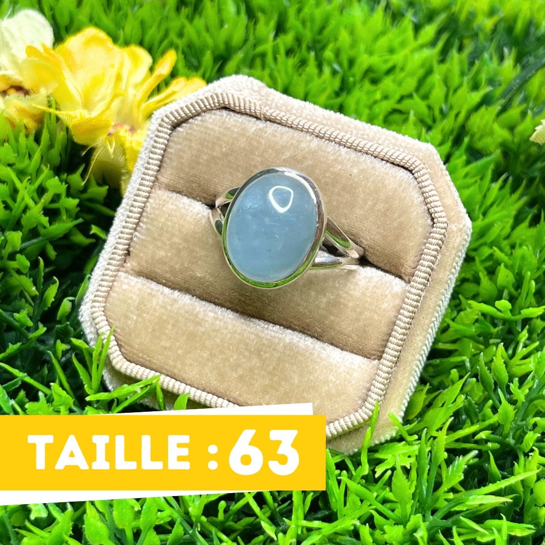 Bague Argent Aigue Marine #10