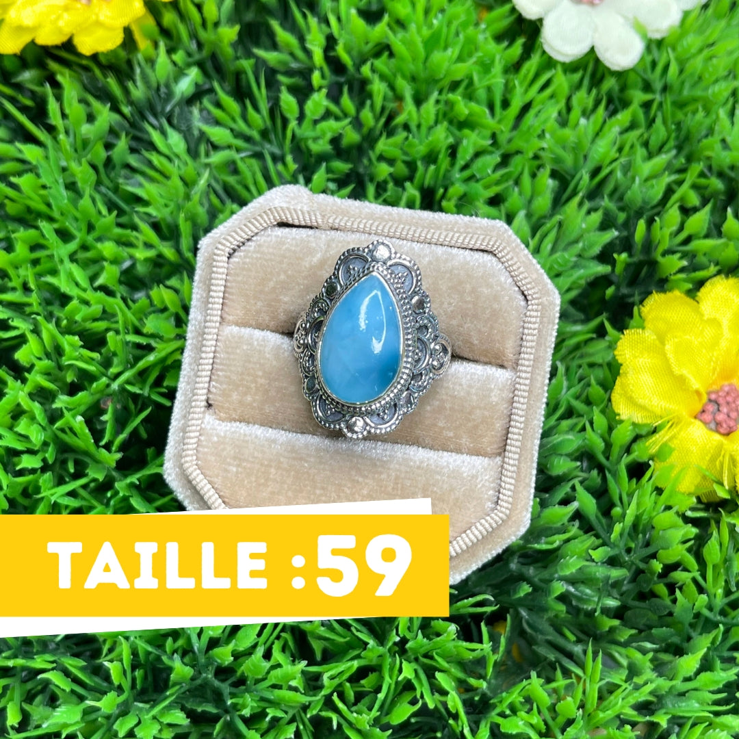 Bague Argent 925 Larimar #32