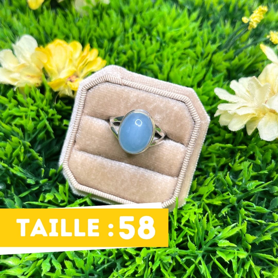 Bague Argent Aigue Marine #38