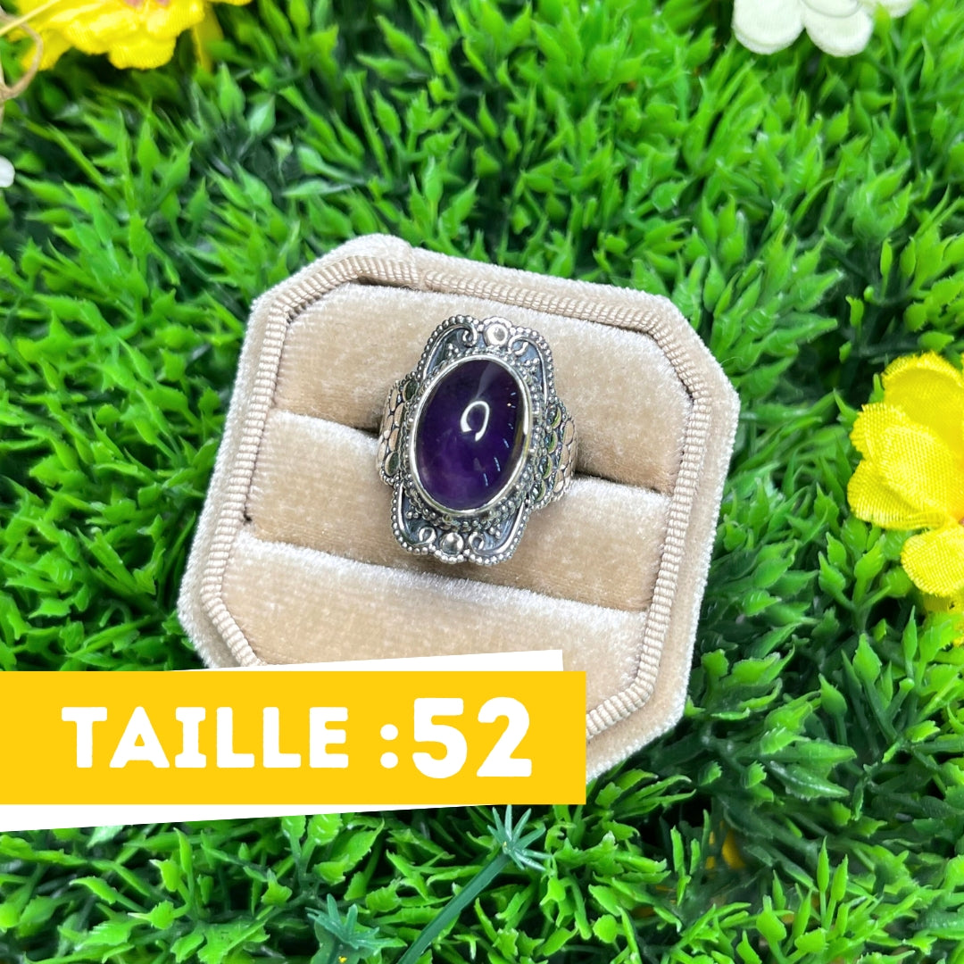 Bague Argent 925 Améthyste #15