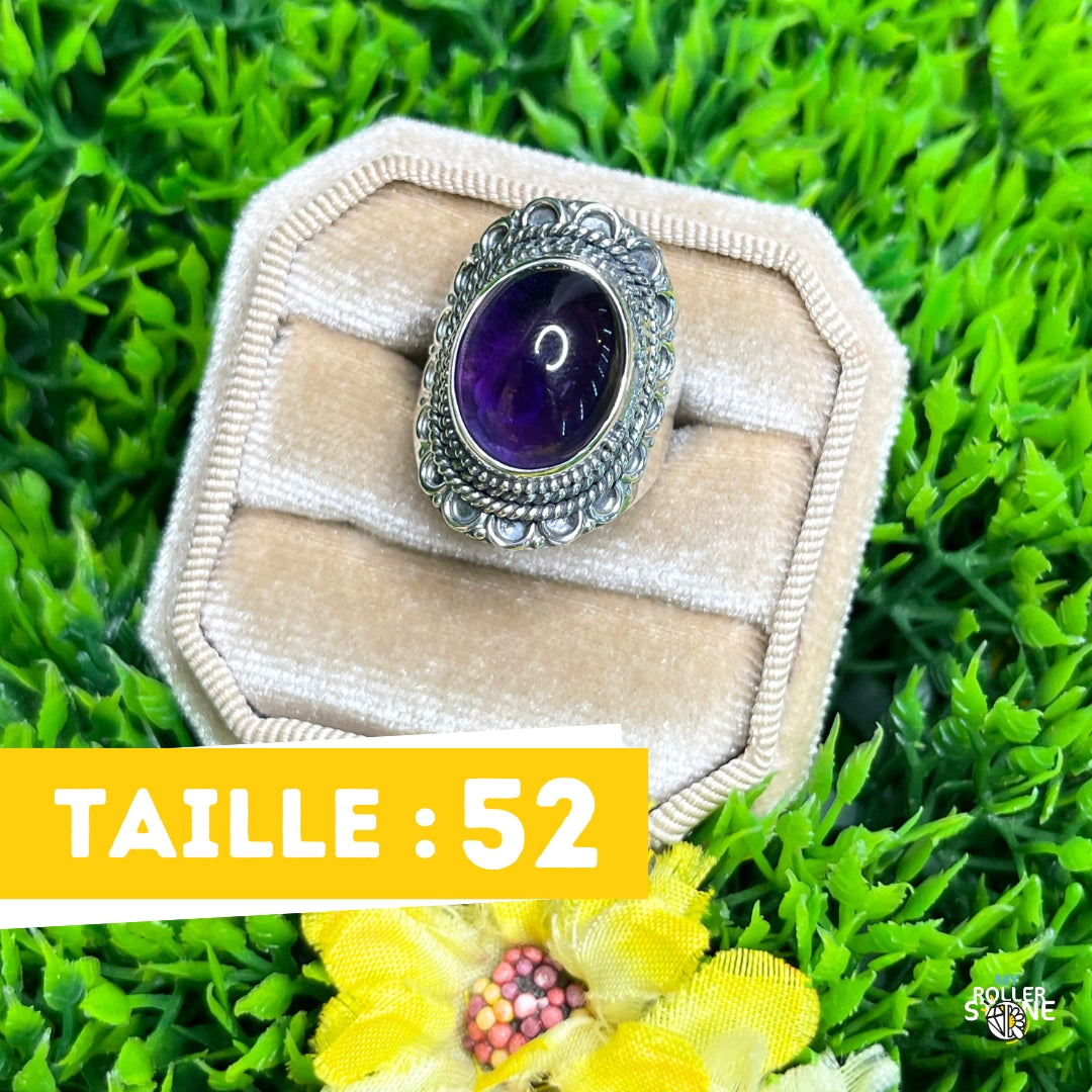 Bague Argent 925 Améthyste #196