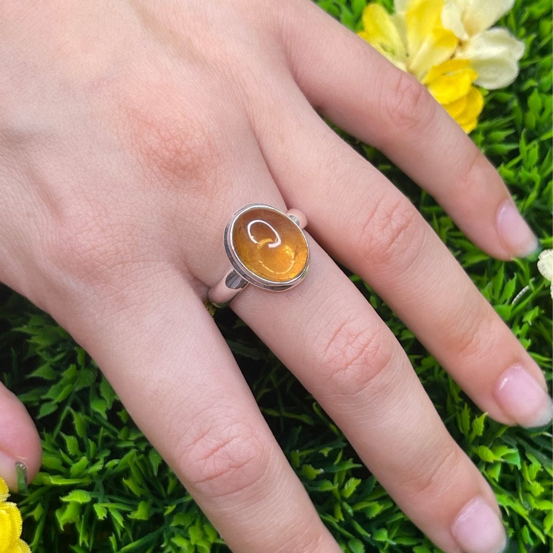 Bague Argent Citrine #36