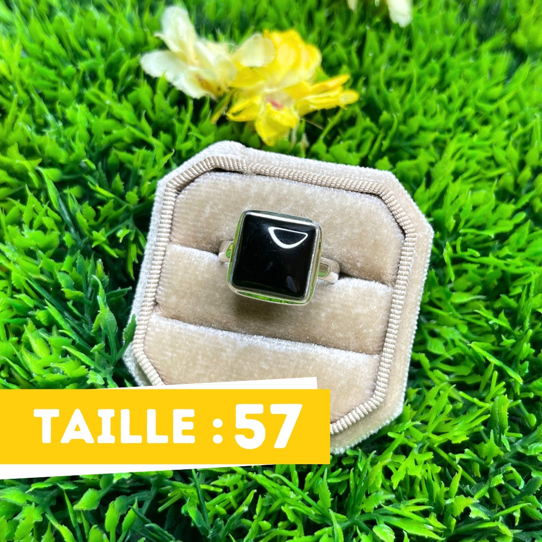 Bague Onyx Argent #35