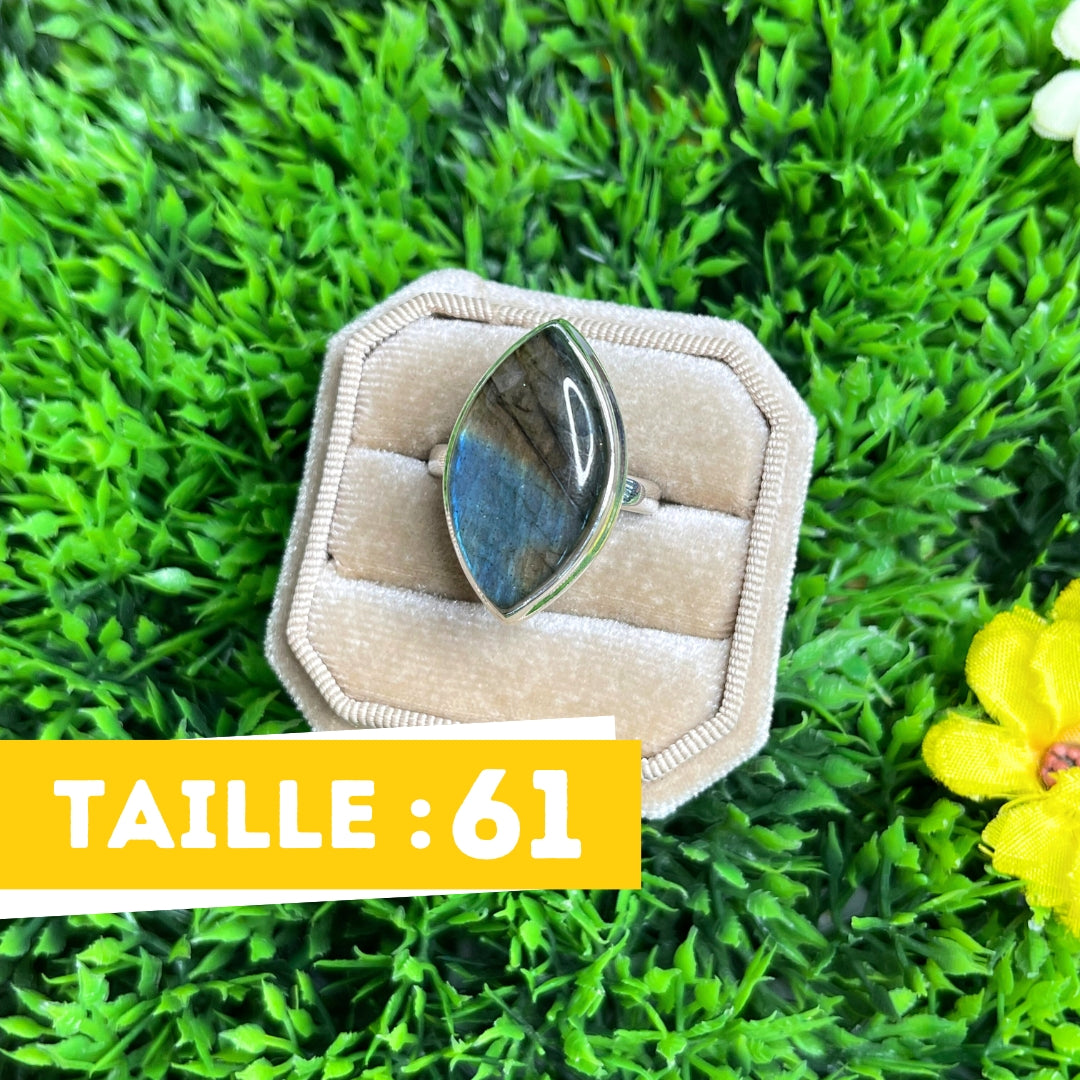 Bague Argent Labradorite Multifire #12