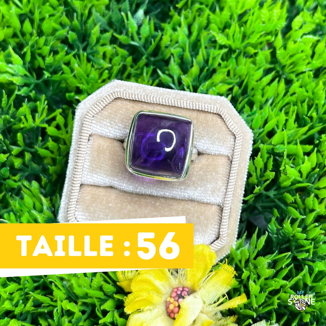 Bague Argent 925 Améthyste #114