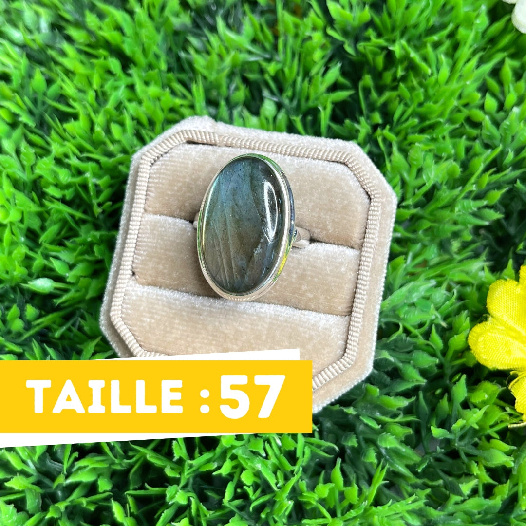 Bague Argent Labradorite Multifire #27