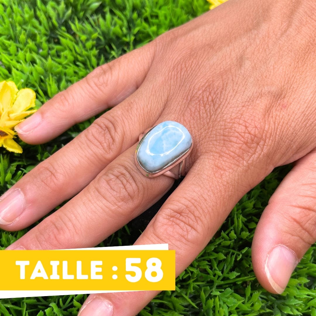 Bague Argent Larimar #8