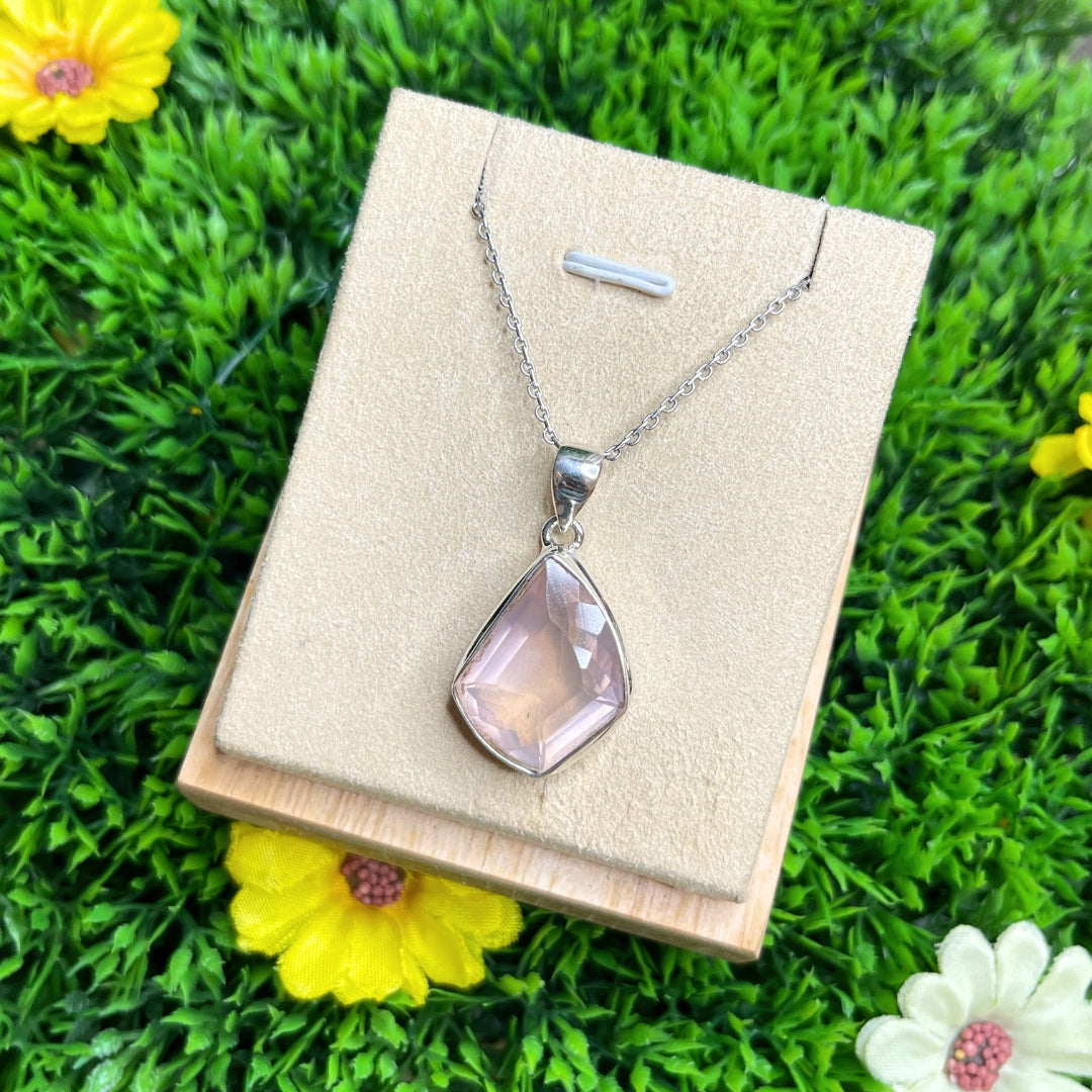 Pendentif Quartz Rose #31