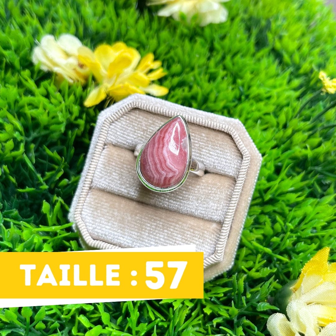 Bague Argent Rhodochrosite #15