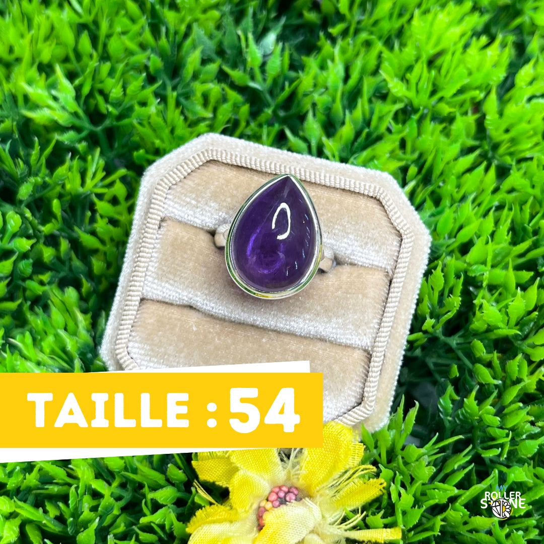 Bague Argent 925 Améthyste #98