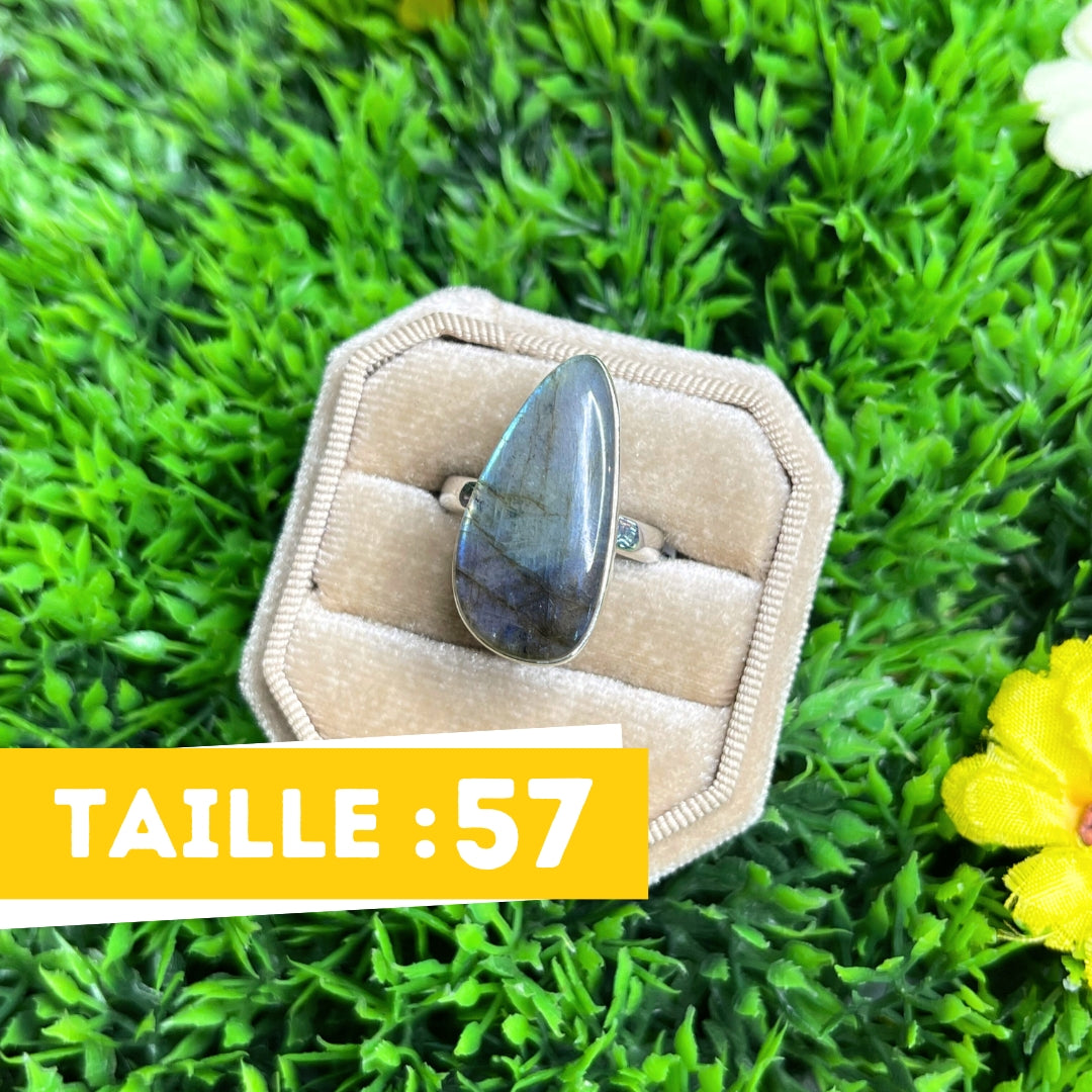 Bague Argent Labradorite Multifire #20