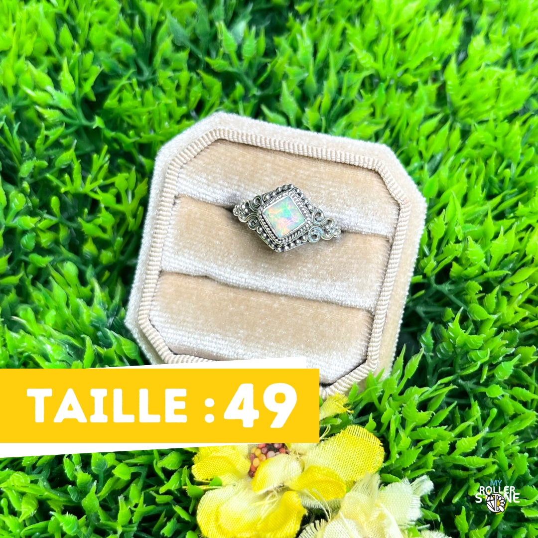 Bague Argent Opale d&#39;Ethiopie #410