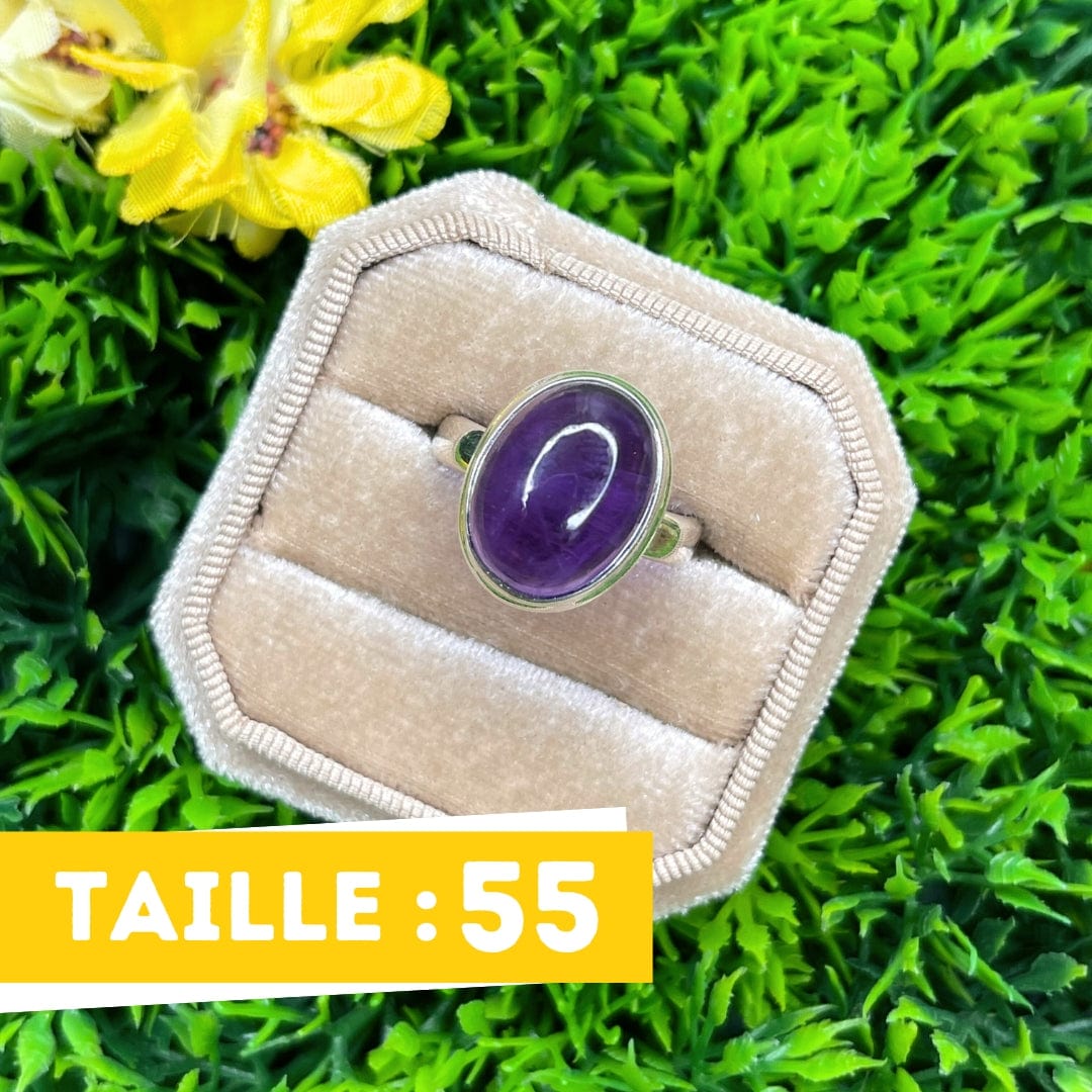 Bague Argent Améthyste #31