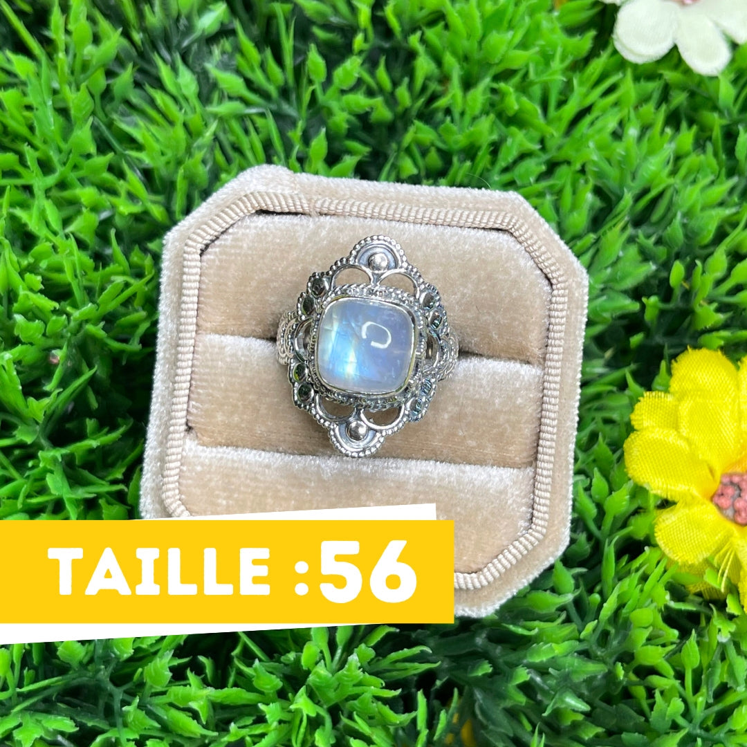 Bague Argent 925 Pierre de Lune #35