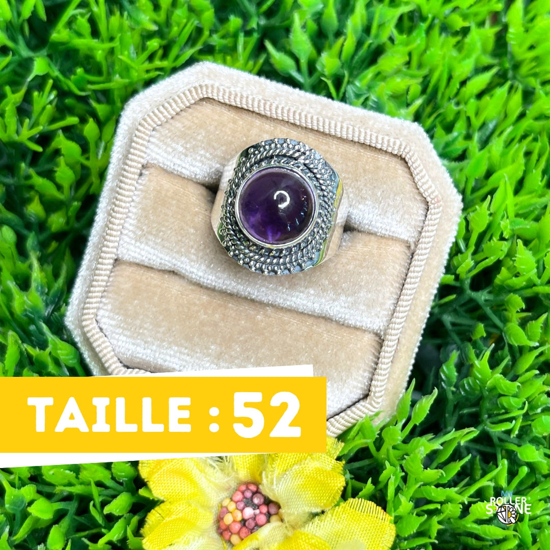 Bague Argent 925 Améthyste #192