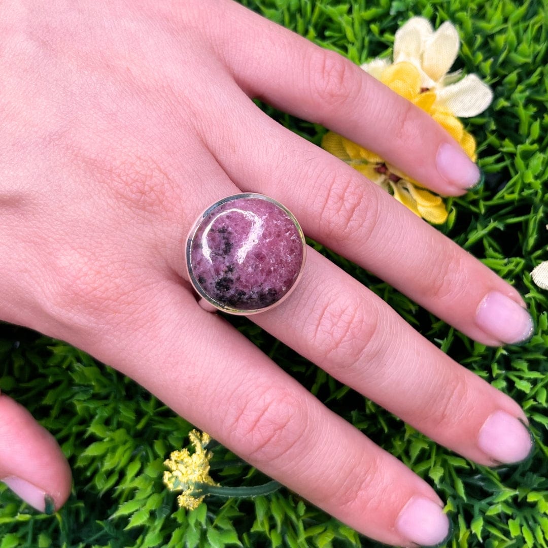 Bague Argent Rhodonite Australienne #22