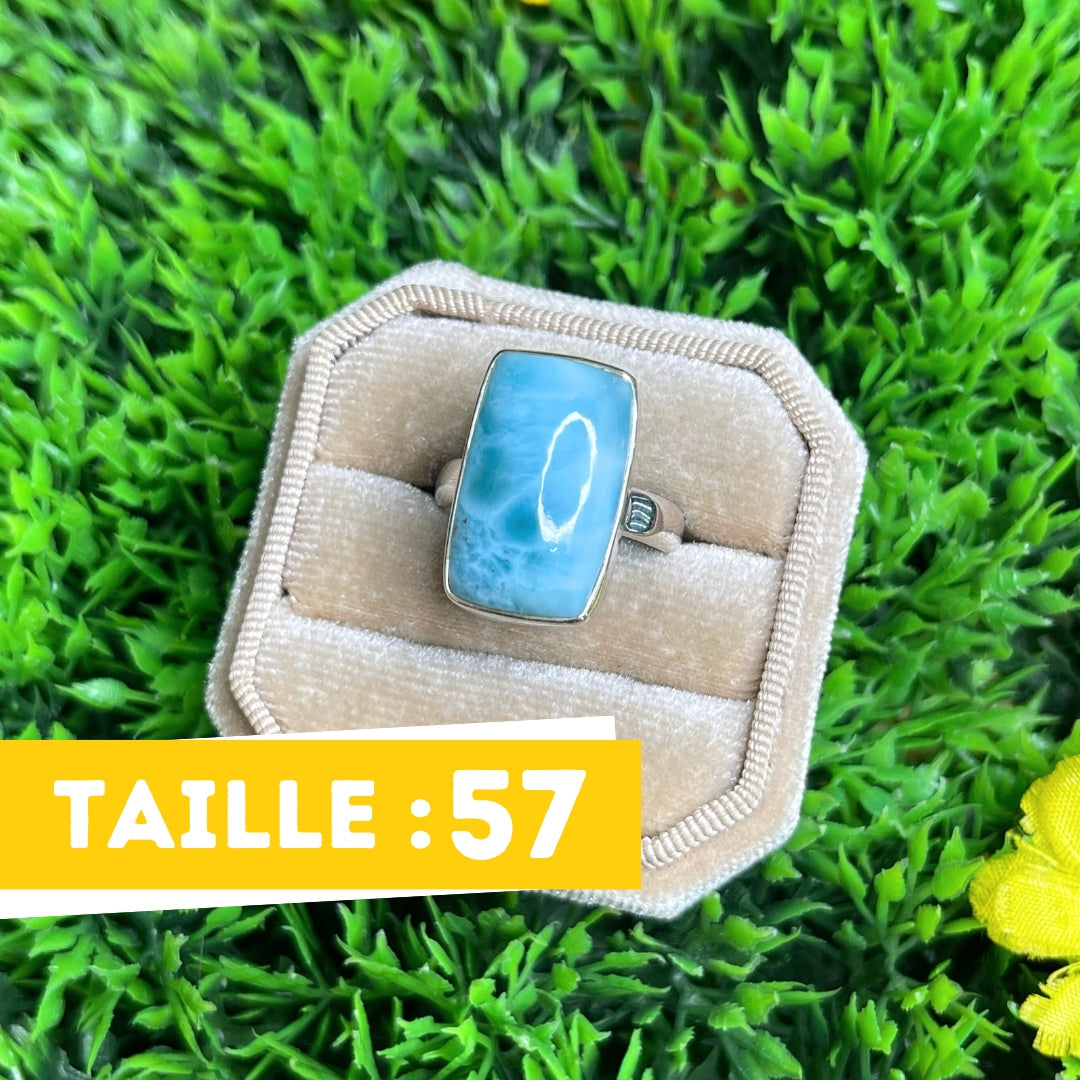 Bague Argent 925 Larimar #128