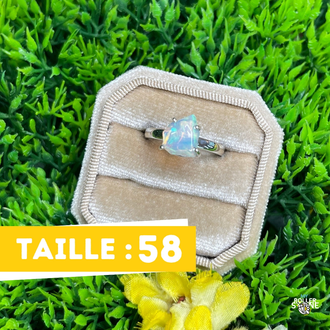 Bague Argent Opale d&#39;Ethiopie #307